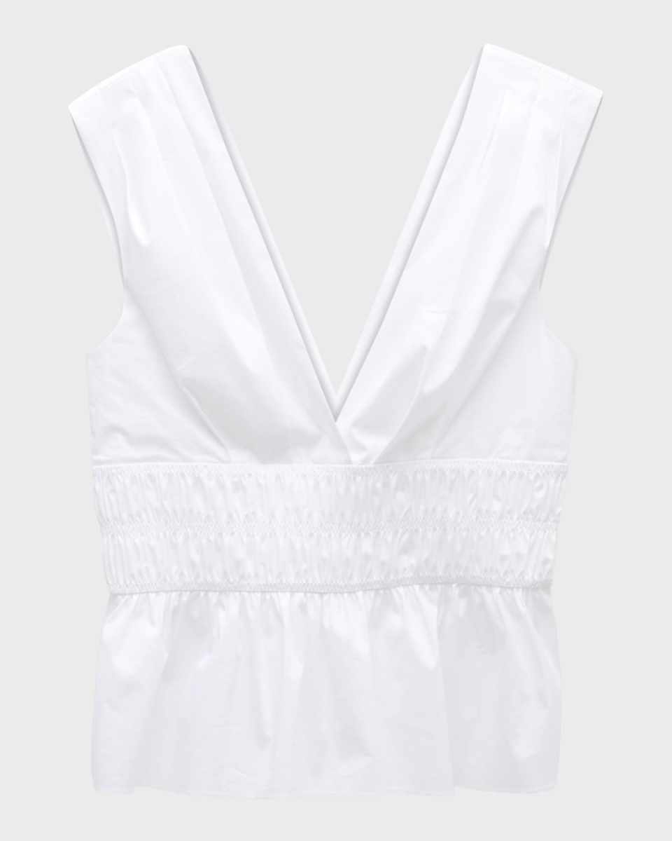 Evra V-Neck Peplum Top